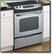 Front Standard. GE - CleanDesign 30" Self-Cleaning Slide-In Electric Convection Range - Stainless-Steel.