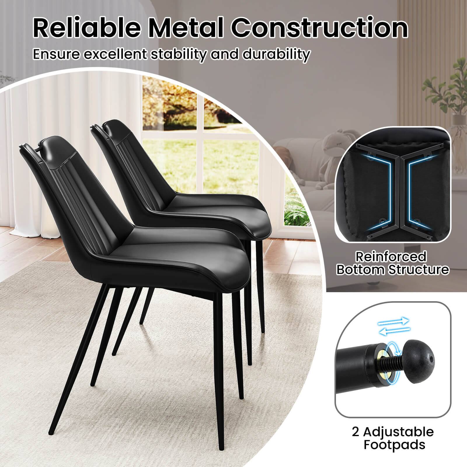 Reliable Metal Construction  
Ensure excellent stability and durability  

Reinforced Bottom Structure  

2 Adjustable Footpads