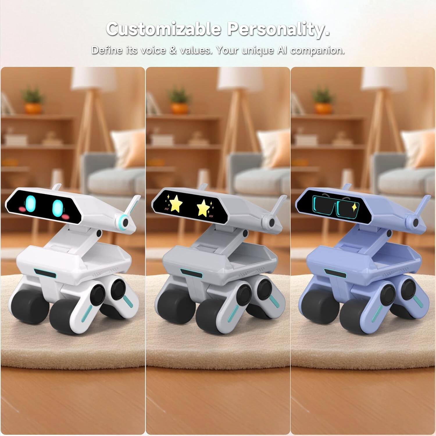 Customizable Personality.  
Define its voice & values. Your unique AI companion.