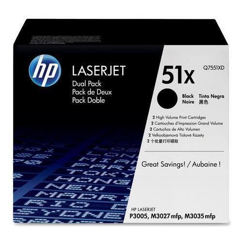 HP - 51X 2-Pack High-Yield Toner Cartridges - Black - Larger Front