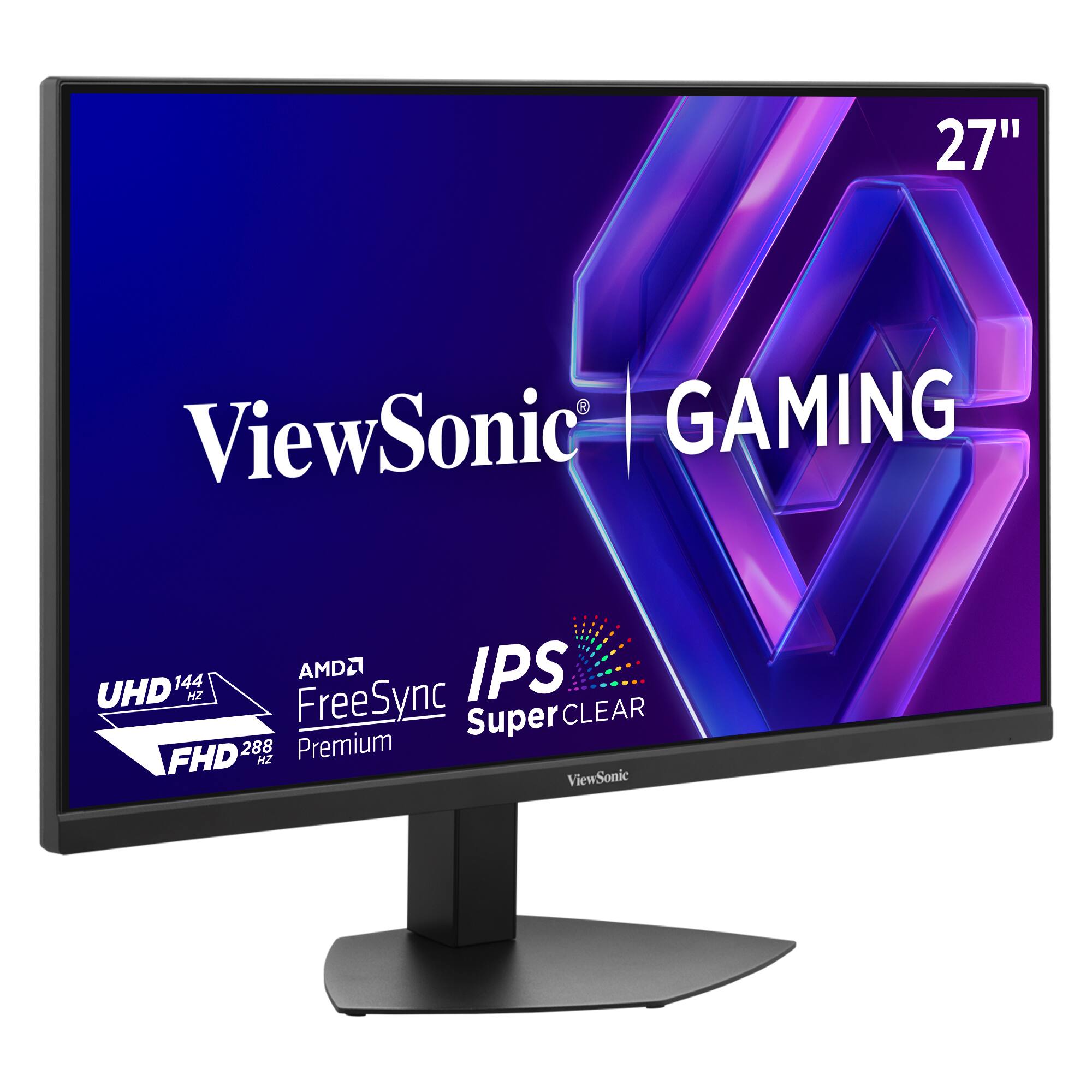 27" ViewSonic GAMING AMD FreeSync Premium IPS Super CLEAR UHD 144Hz FHD 288Hz