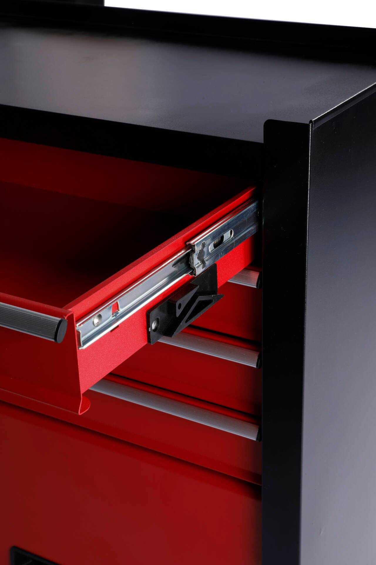 Alt View 8. LOVMOR - Four Drawer Rolling Toolbox with 4 Wheels Large Capacity Detachable Mobile Storage for Workshops Garages and Mechanics.
