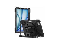 Front. CODi - CODi Rugged Case for iPad Air/Pro 11" & Air 10.9" with Kickstand & Strap - Black.