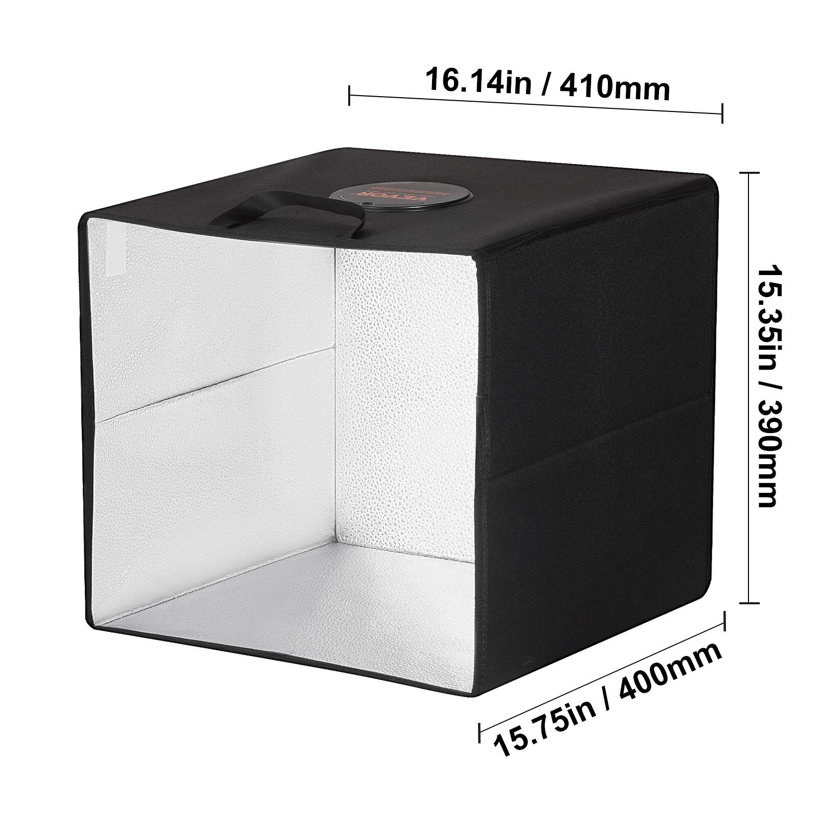 16.14in / 410mm  
15.35in / 390mm  
15.75in / 400mm