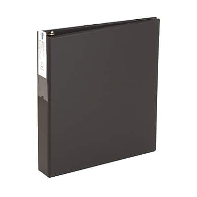 Front. Avery - 1 1/2" 3-Ring Non-View Binders - Black.