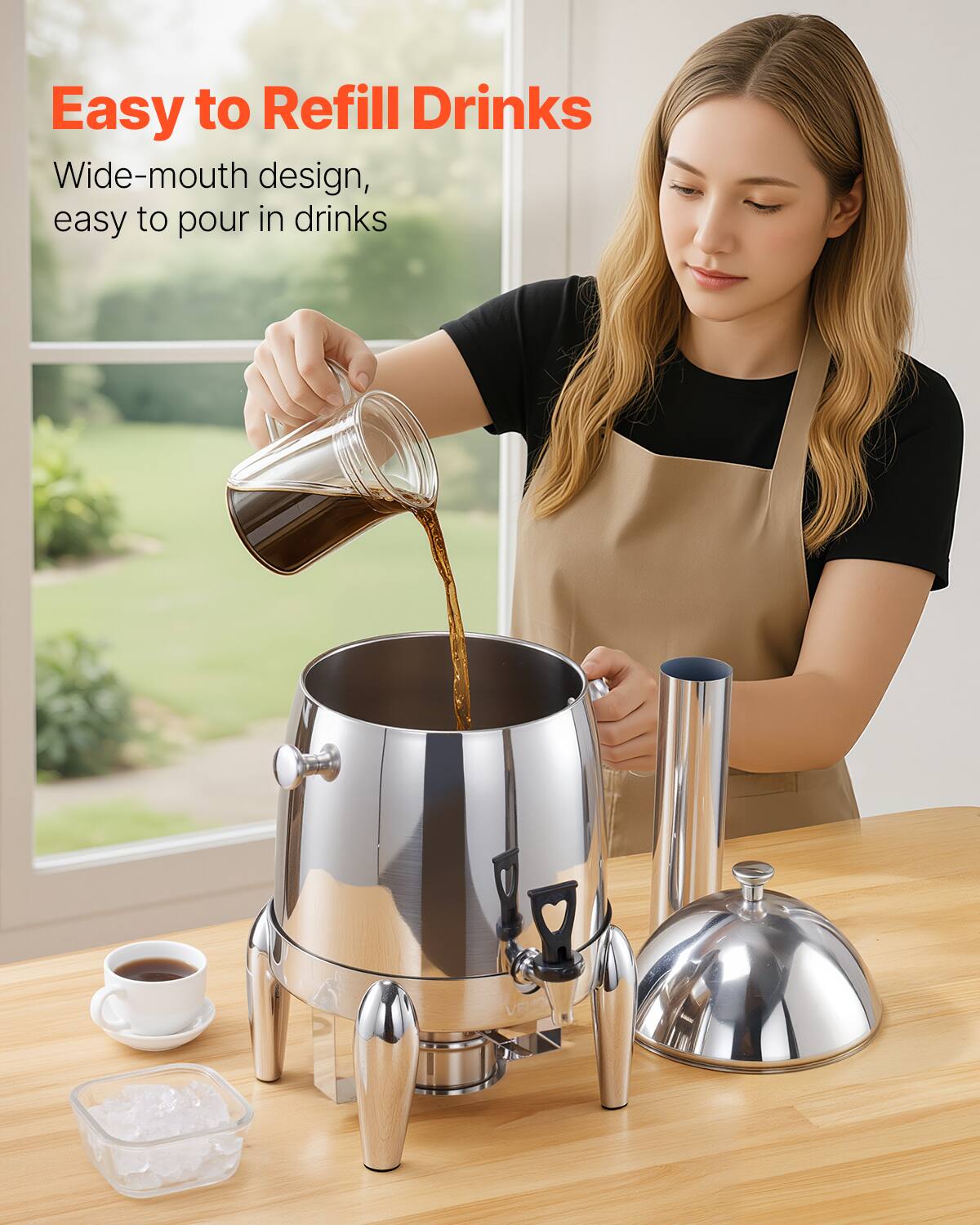 Easy to Refill Drinks

Wide-mouth design, easy to pour in drinks