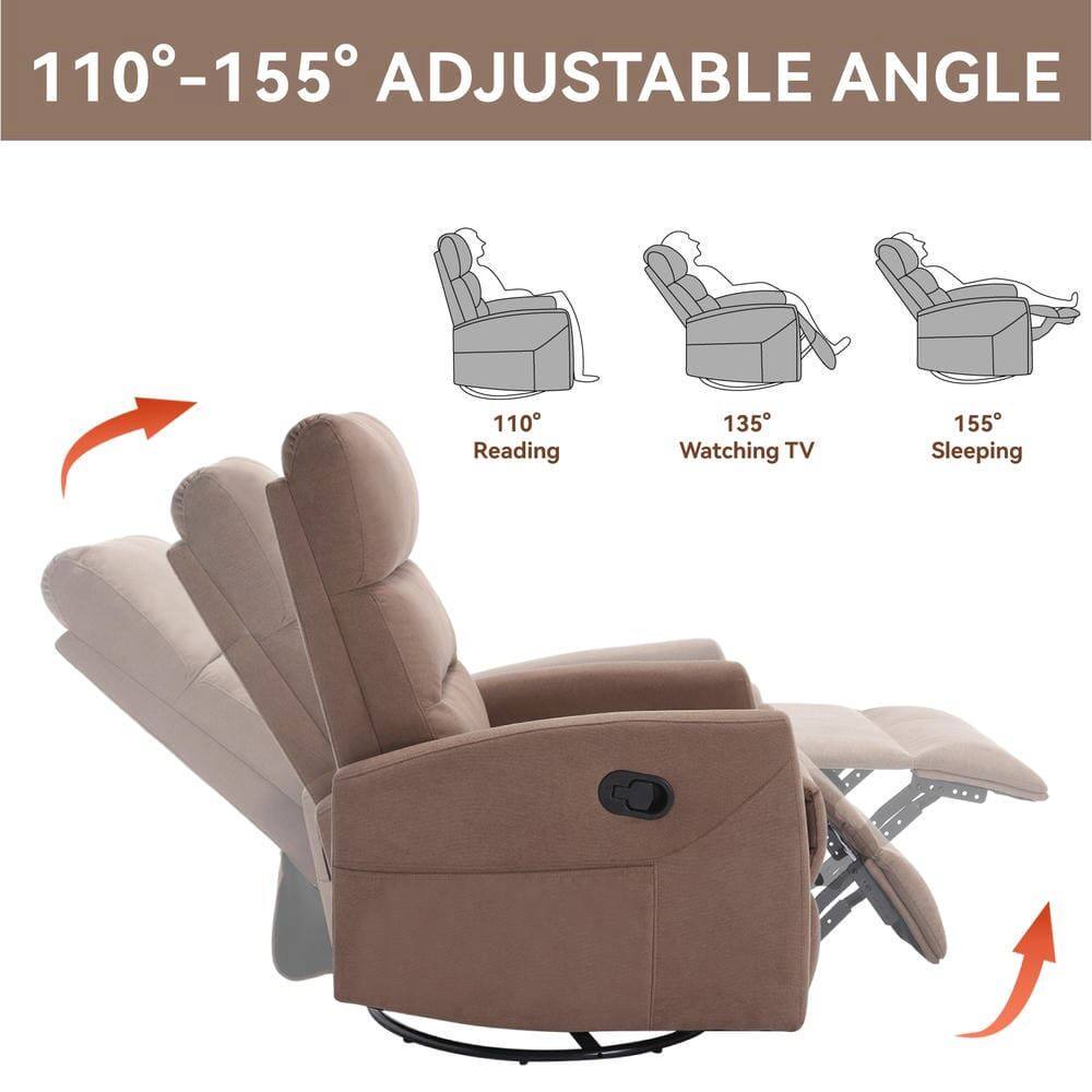 110°-155° ADJUSTABLE ANGLE

110° Reading  
135° Watching TV  
155° Sleeping