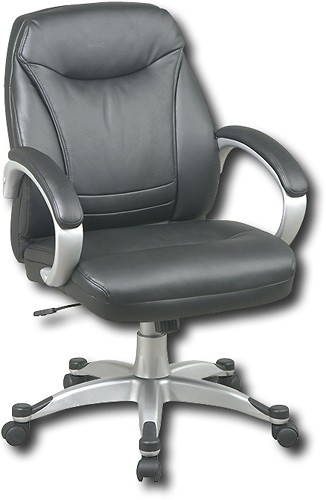 Office Star Mid Back Faux Leather Executive Chair