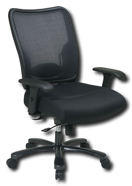 Office Star Products Ergonomic Chair with Double Air Grid Back and Mesh  Seat Black 75-37A773 - Best Buy