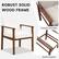Robust Solid Wood Frame Smooth Armrests Stable Support