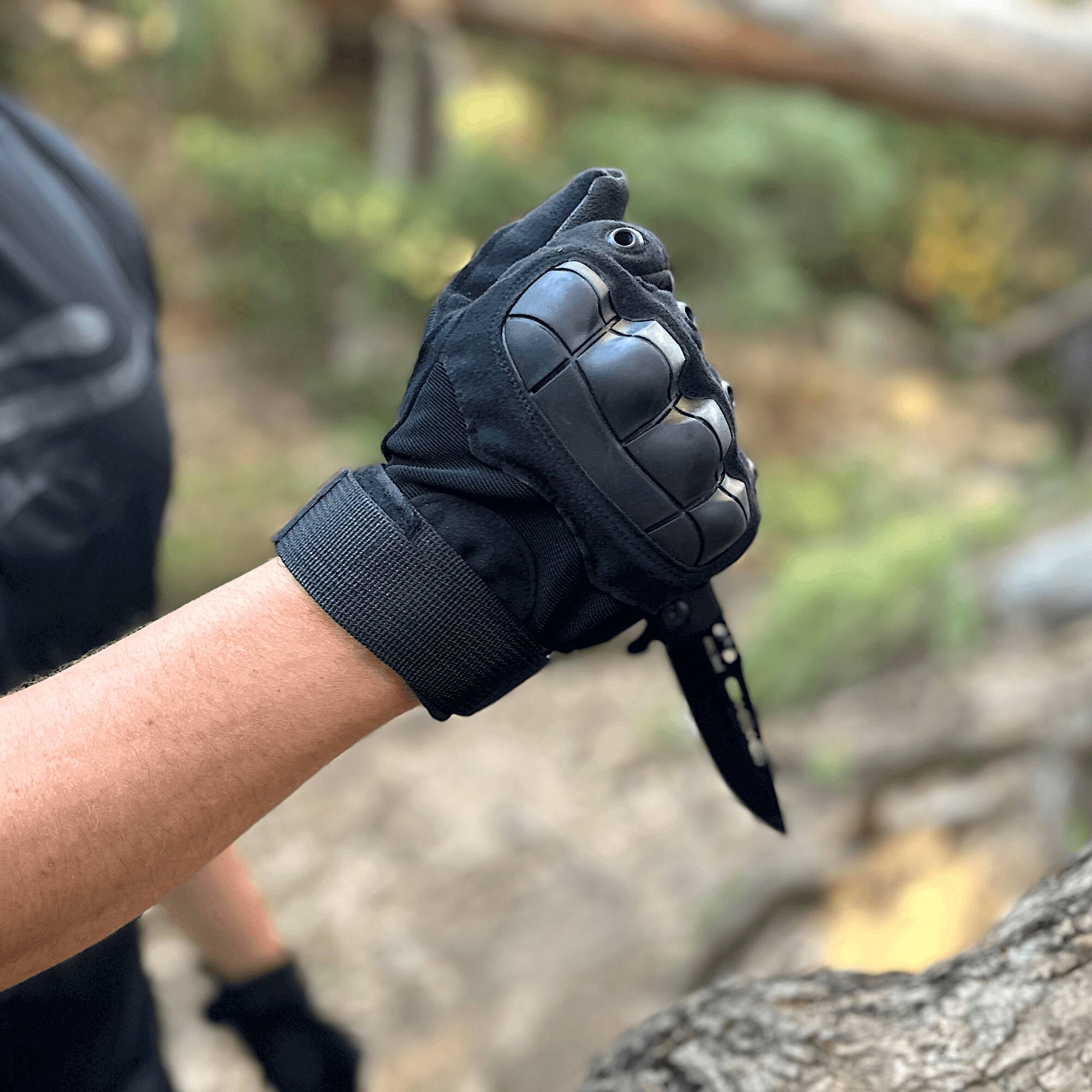 Alt View 5. JupiterGear - Tactical Military Airsoft Gloves for Outdoor Sports, Paintball, and Motorcycling with Touchscreen Fingertip Capability - Black.