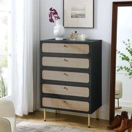 Chaucer 5-Drawer Chest by Modway - Black