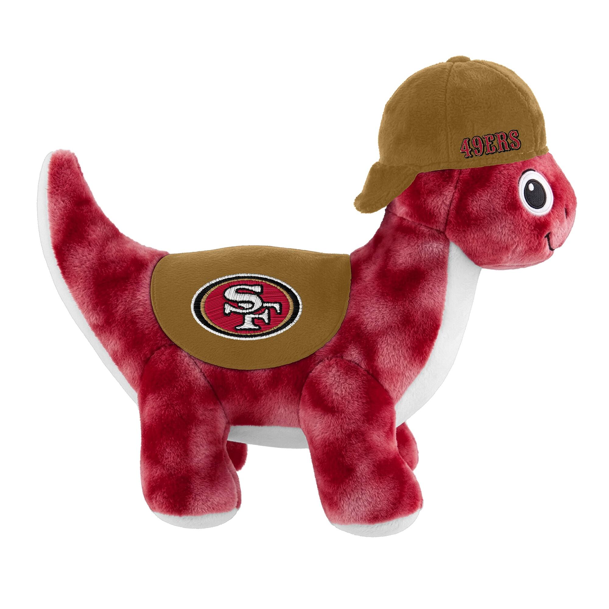 Alt View 1. Sporticulture - San Francisco 49ers Huddle Plush Fanasaur - Multicolor.