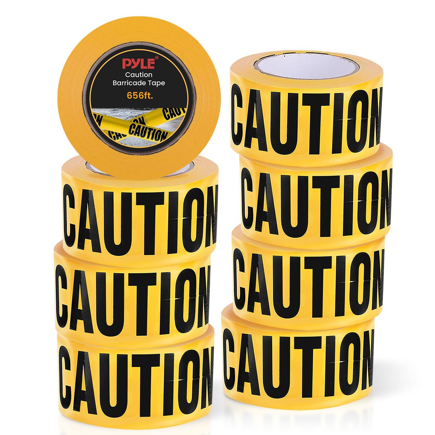 PYLE Caution Barricade Tape 656ft.  
CAUTION CAUTION CAUTION CAUTION CAUTION CAUTION CAUTION