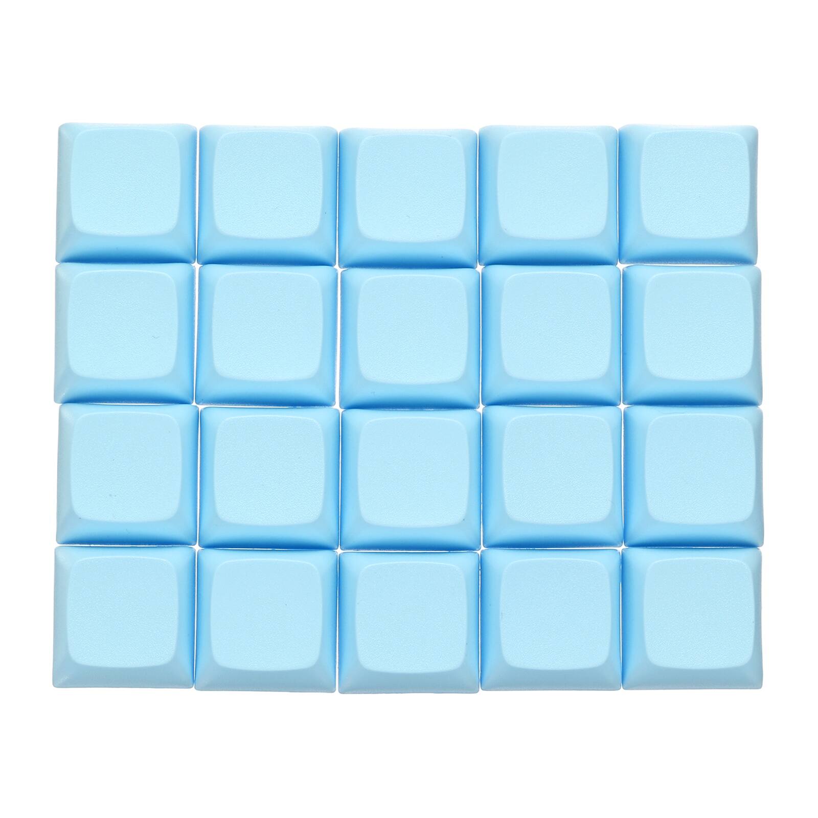Front. Unique Bargains - 20pcs PBT Keycap Set, Colorful Mechanical Numeric Keypads Portable Blank Keycaps for Office Gaming DIY - Cyan.