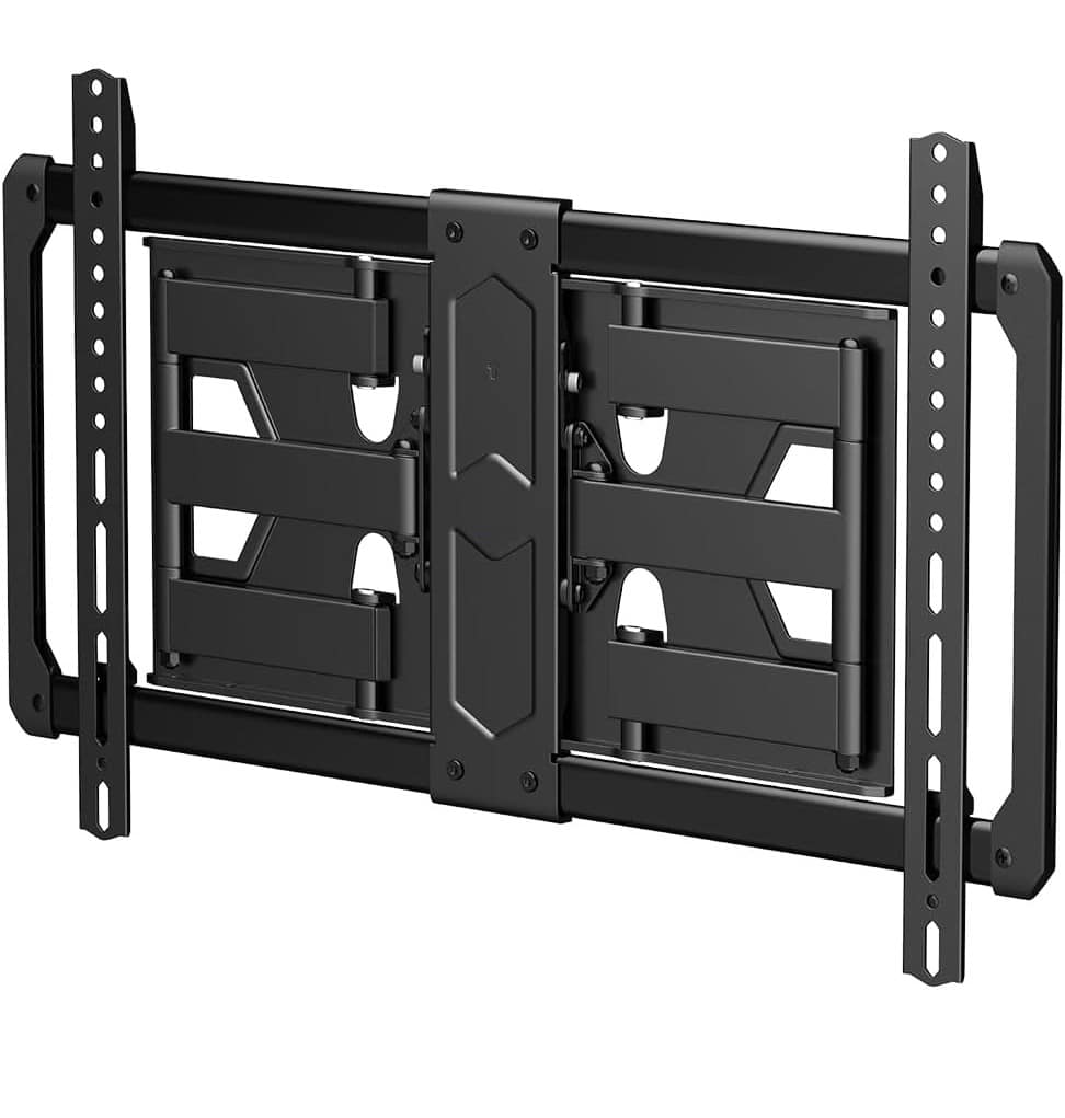 FINEAK - Ultra Slim Full Motion TV Wall Mount for 37-82 inch TVs - Black 37-82 inch