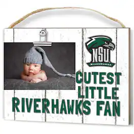 Jardine - Northeastern State Riverhawks 8'' x 10'' Cutest Little Weathered Logo Clip Photo Frame - White