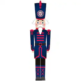 Fan Creations - Washington Nationals 46" Nutcracker Leaner - Multicolor
