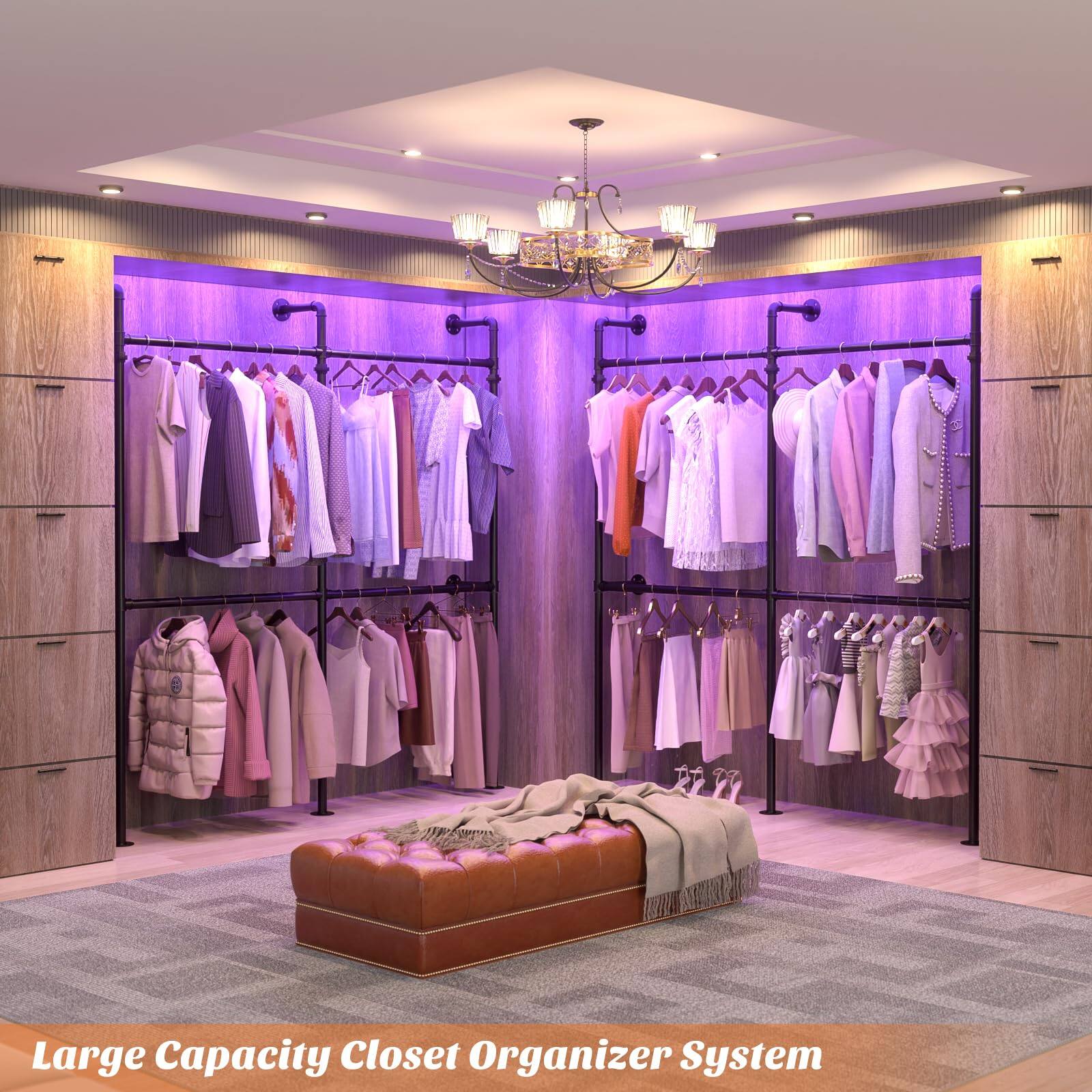 Large Capacity Closet Organizer System