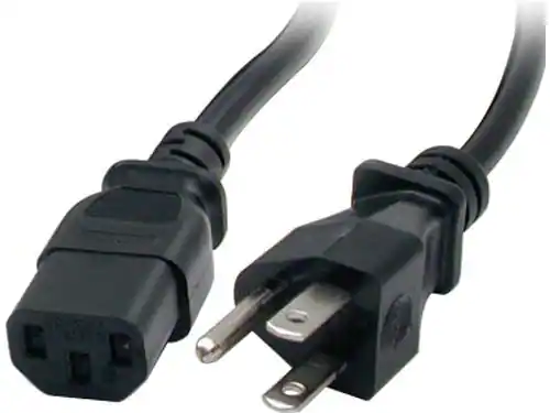 Front. Startech - 20 ft Standard Computer Power Cord - NEMA5-15P to C13.