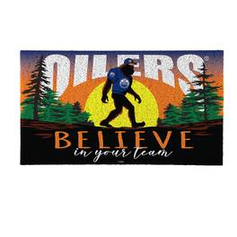 Evergreen Enterprises - Edmonton Oilers 28" x 16" Bigfoot Believe in Your Team Turf Door Mat - Multicolor