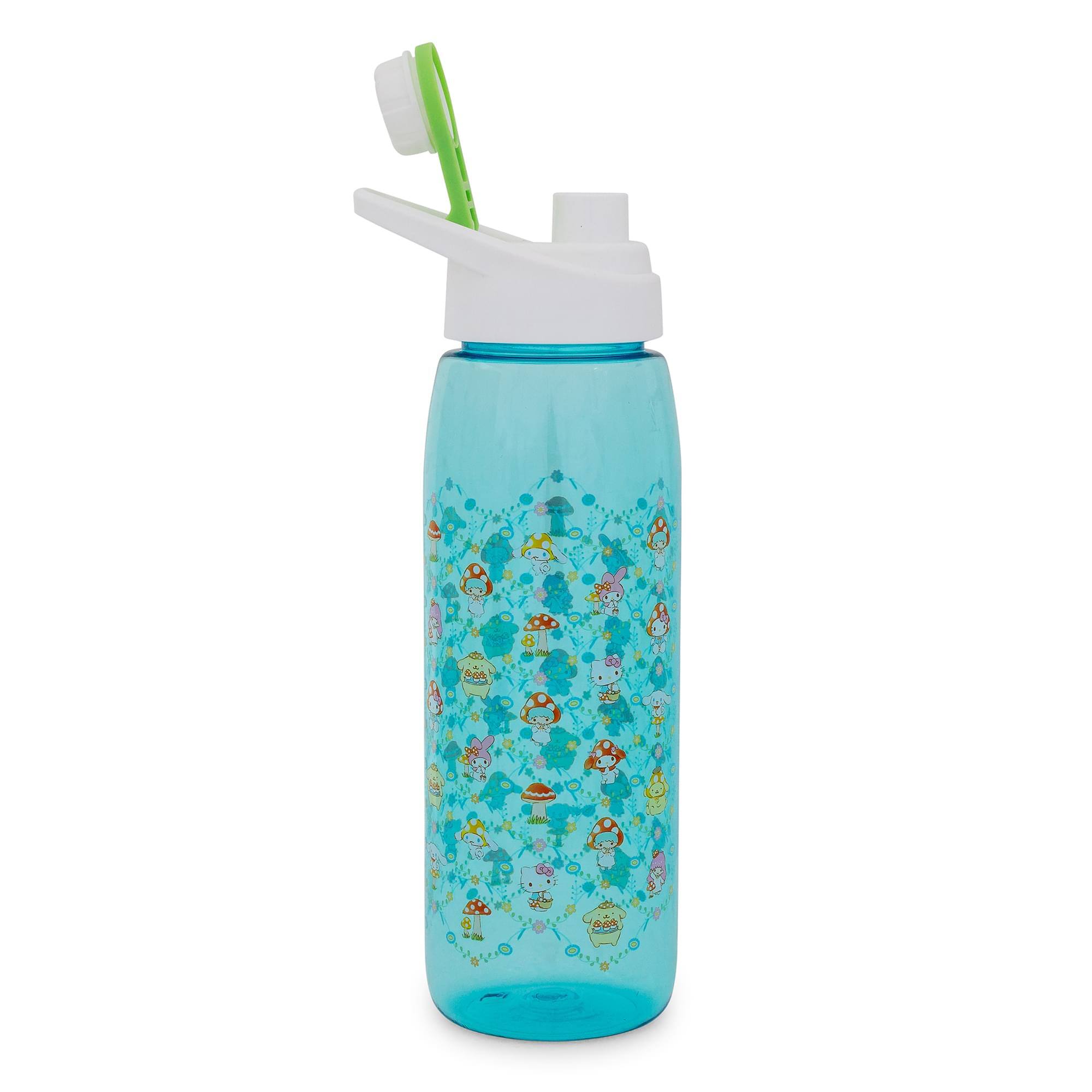 Alt View 1. Silver Buffalo - Sanrio Hello Kitty and Friends Mushroom Crew Water Bottle | Holds 28 Ounces - Blue.