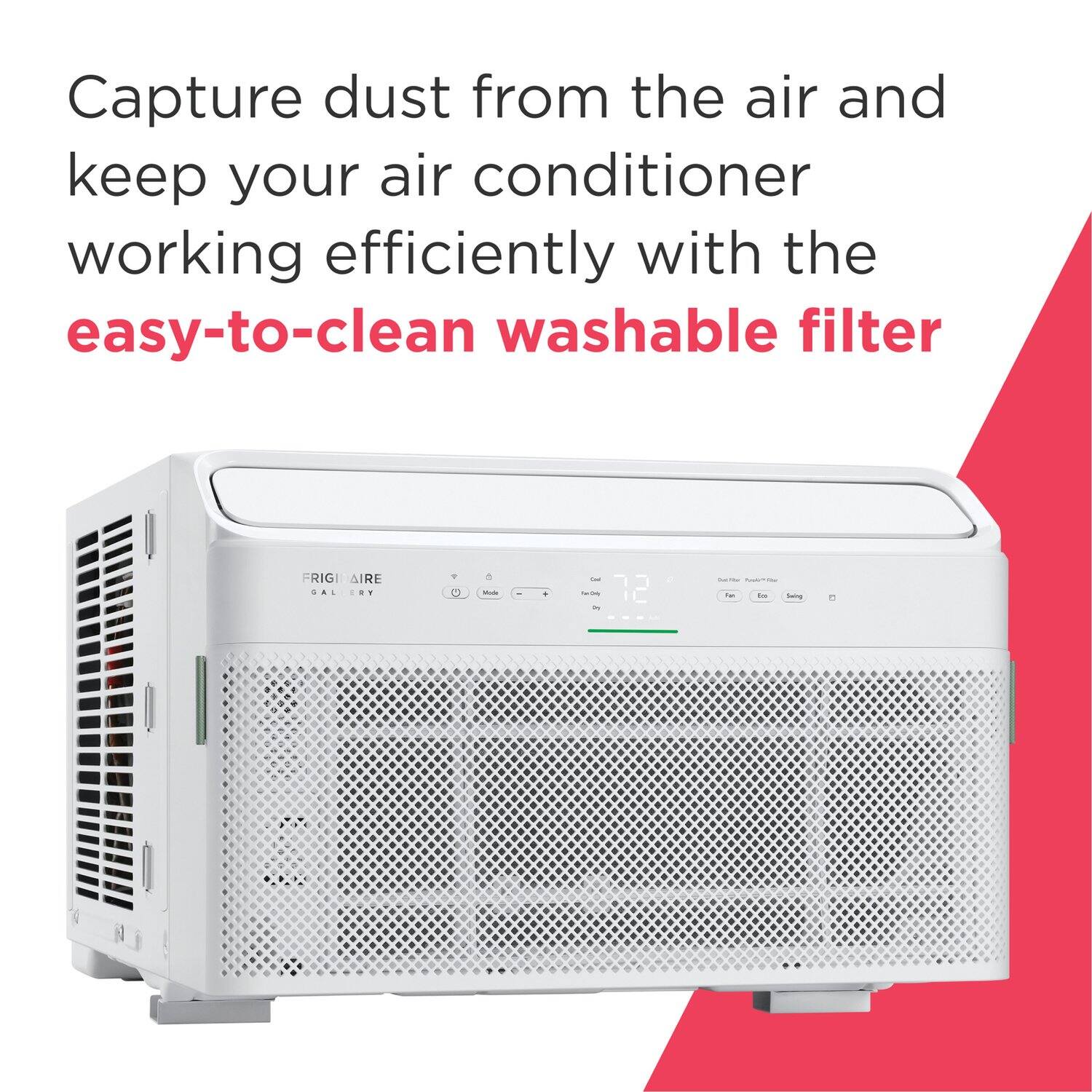 Capture dust from the air and keep your air conditioner working efficiently with the easy-to-clean washable filter FRIGI AIRE GAL 4 DALERY.