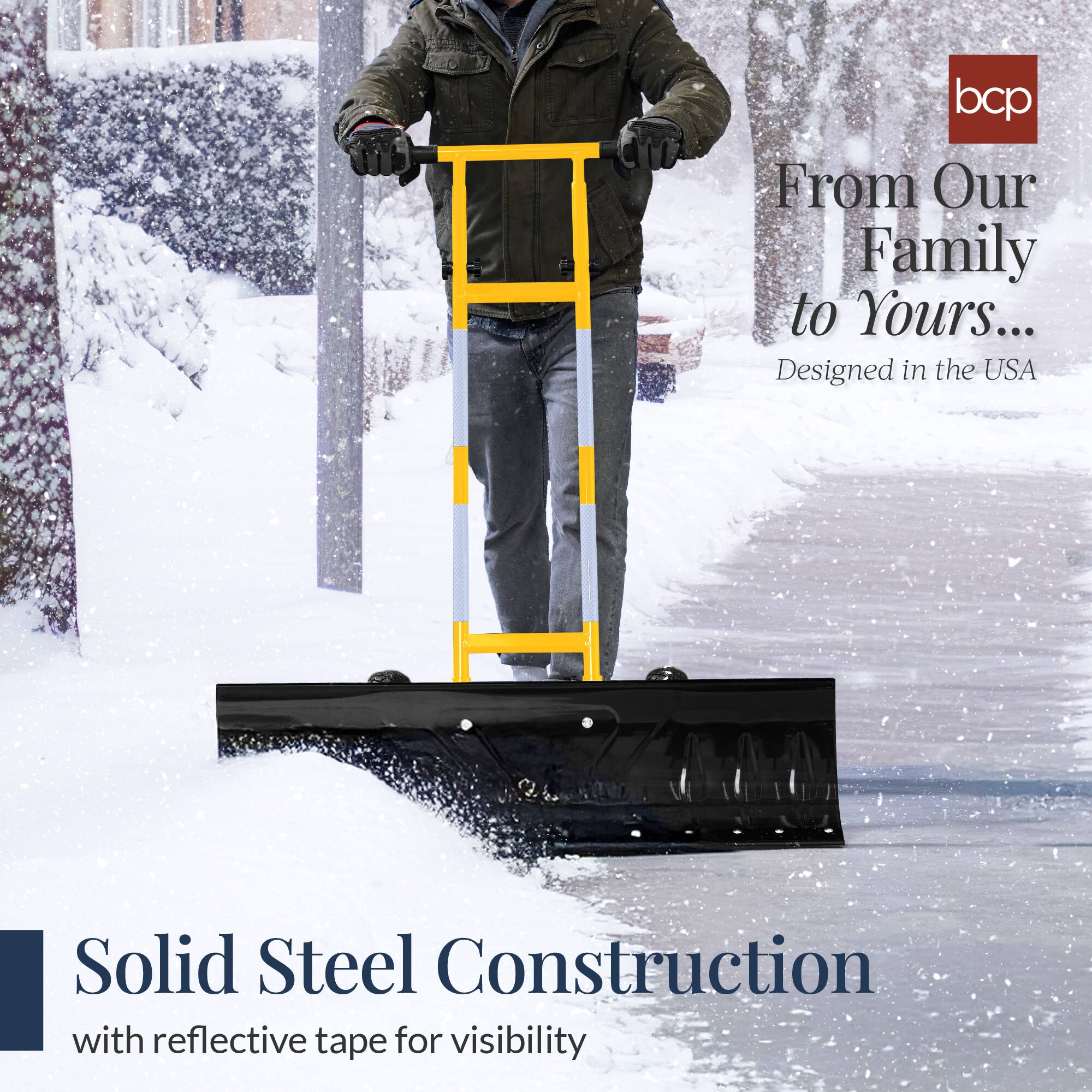 From Our Family to Yours...
Designed in the USA

Solid Steel Construction
with reflective tape for visibility