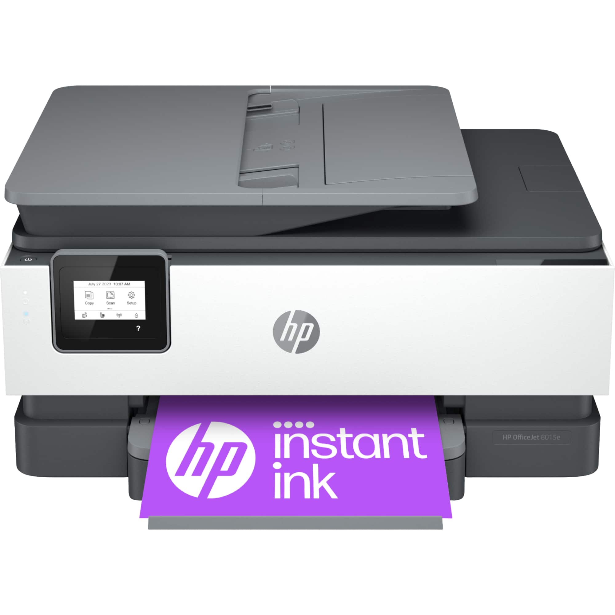 HP - OfficeJet 8015e Wireless All-In-One Inkjet Printer with 6 months of Instant Ink Included with HP+ - White