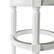 Alt View 3. Maven Lane - 31" Pullman Backless Bar Stool In Alabaster White Finish Fabric Upholstery - Alabaster White.