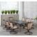 Alt View 12. Hanover - Fontana 9-Piece Outdoor Dining Set with 8 Sling Swivel Rockers and a 42-In. x 84-In. Cast-Top Table - Tan/Bronze.