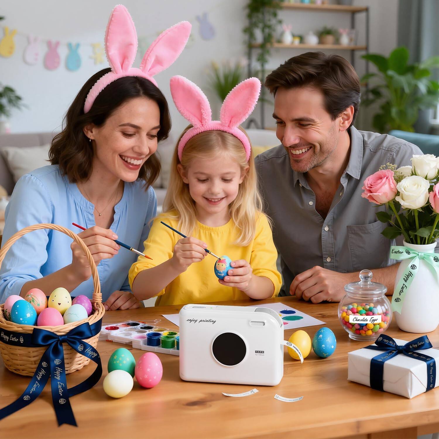 Easter Hues Enctur  
1 fatur d Hyppy Easter  
Happy Easter  
Happy snay printing  
C Cocolato Eggs  
4 WT Fote  
14 I