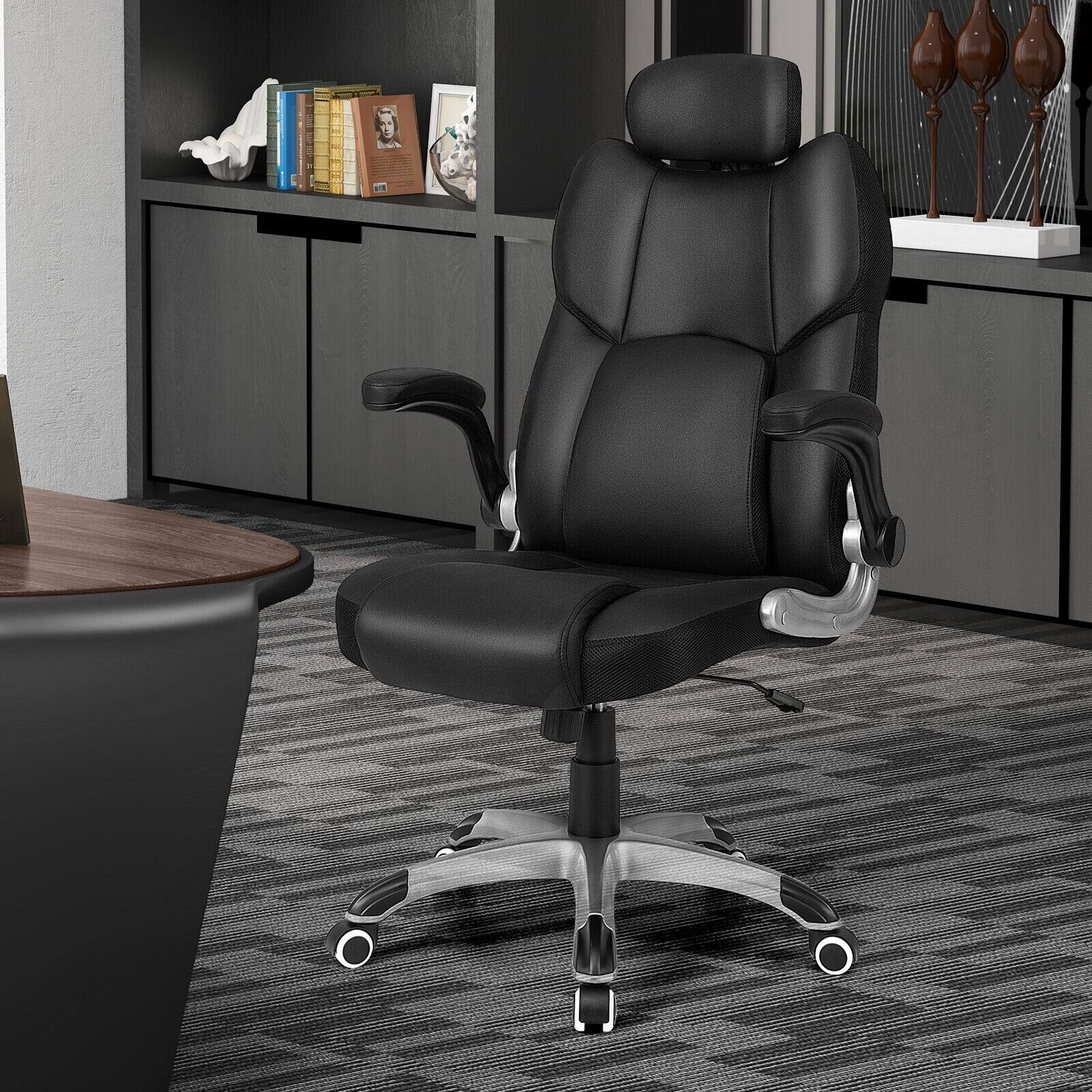 Alt View 9. Ecooso - Office Chair Kneading Massage Chair with Adjustable Headrest - Black.