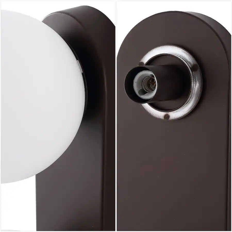 Jonathan Y Knox 23.25" 3 Light Oil Rubbed Bronze Mid Century Modern ...