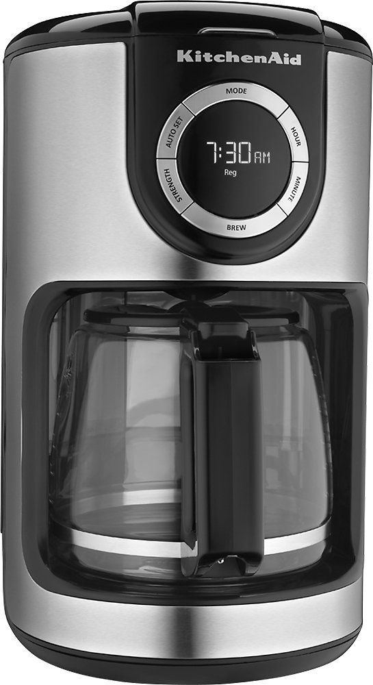 Zoom in on Angle Zoom. KitchenAid - KCM1202OB 12-Cup Coffee Maker - Onyx Black.
