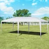 Front. Costway - Costway 10'x20' Outdoor Party Wedding Tent Heavy Duty Canopy Pavilion - White.