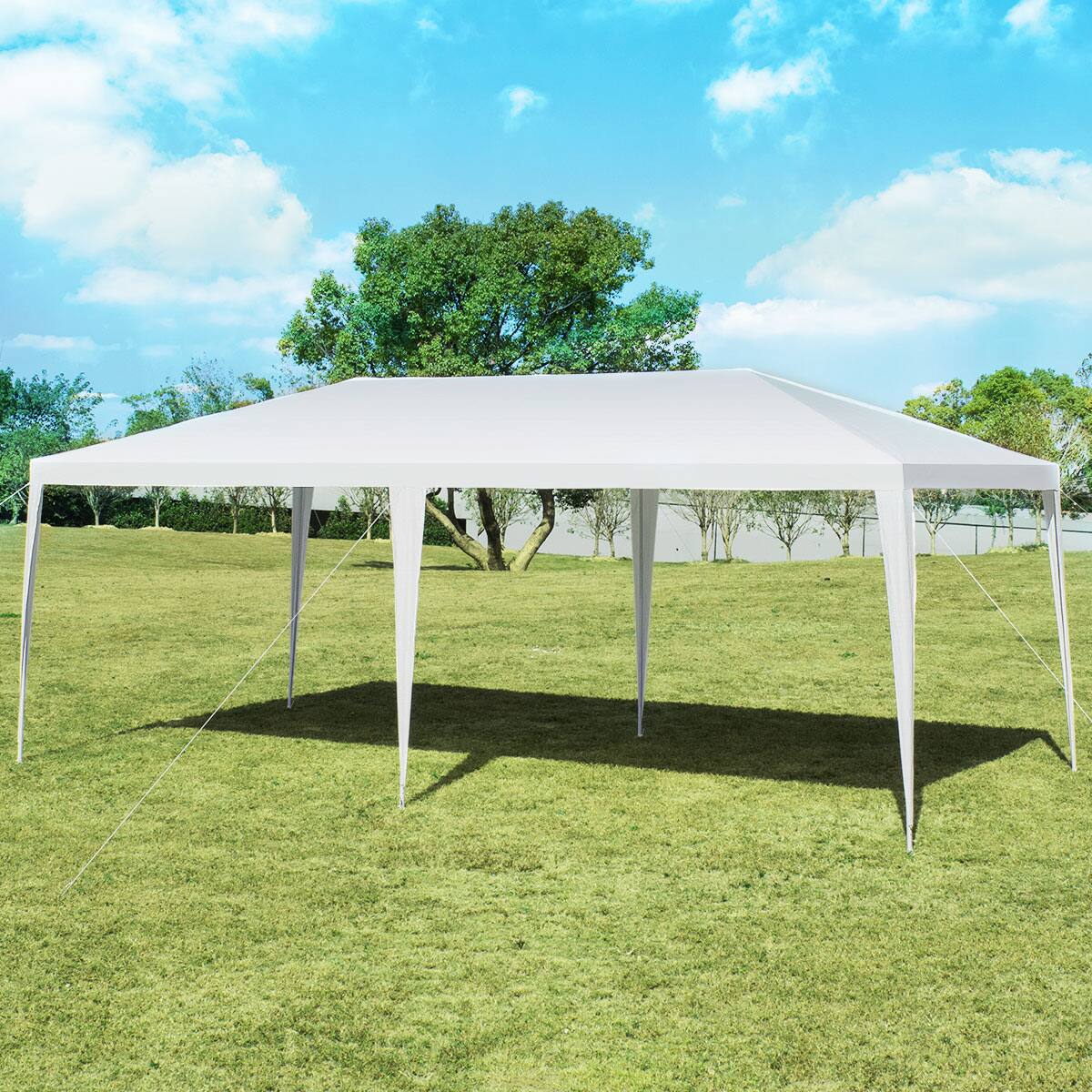 Alt View 1. Costway - Costway 10'x20' Outdoor Party Wedding Tent Heavy Duty Canopy Pavilion - White.