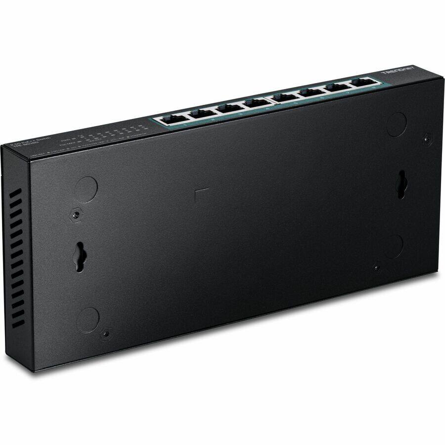 Alt View 4. Trendnet - TRENDnet 8-Port 2.5G PoE++ Switch, TPE-BG380, 8 x 2.5GB PoE++ Ports, 230W Poe Power Budget, 40Gbps Switching Capacity - Black.