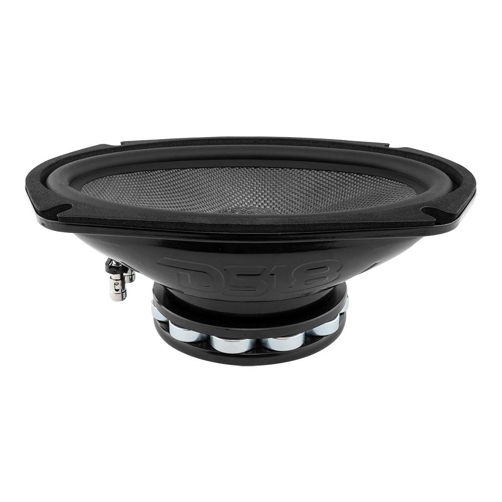 Back. DS18 Audio - PRO-CF 6x9" Neodymium Mid-Bass Loudspeaker, 300W RMS 4-Ohm.
