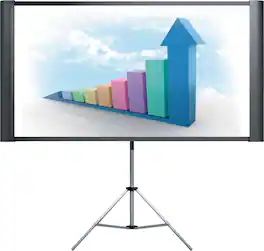 Epson - Duet 80" Portable Projector Screen - Black