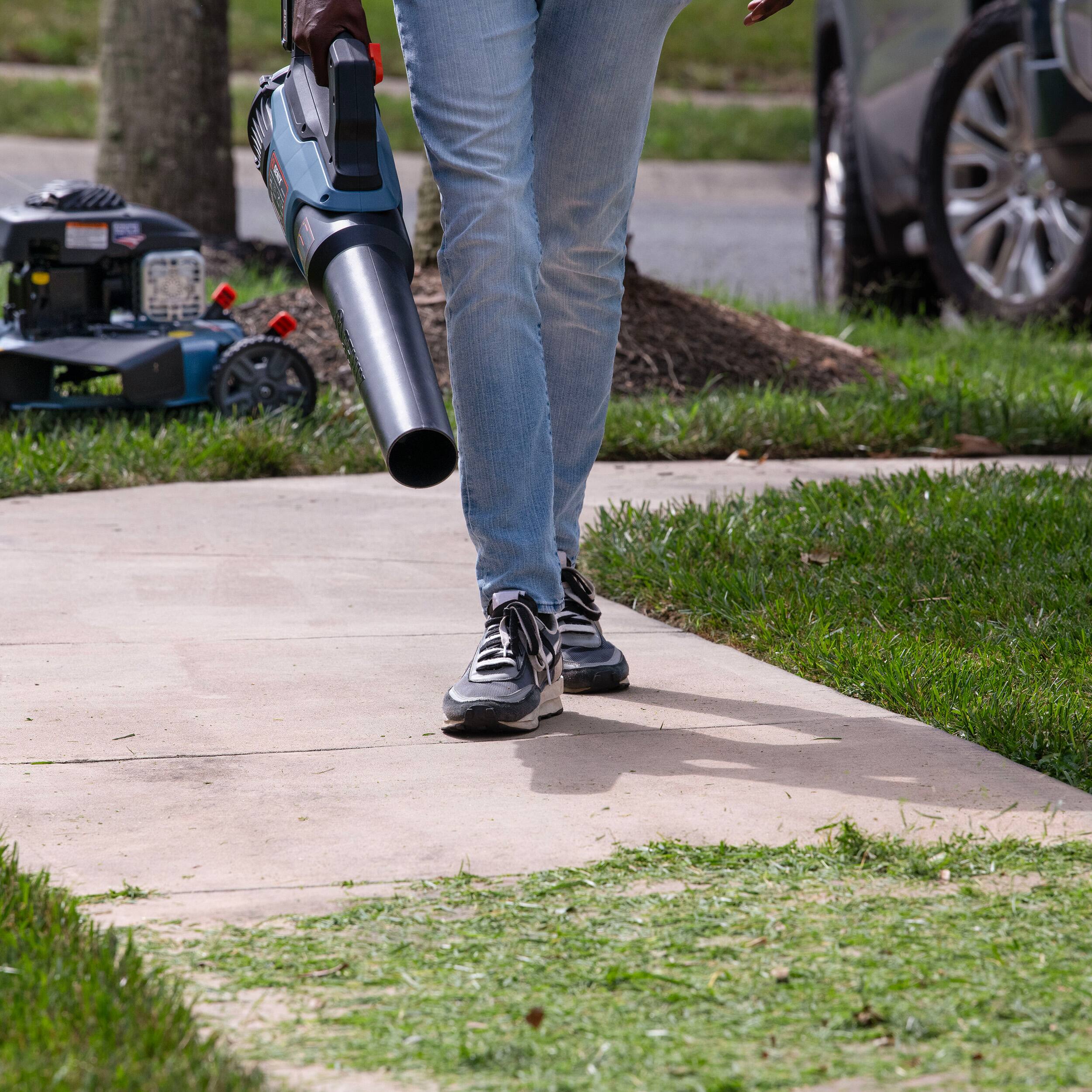 Alt View 1. SENIX - X2 20V Max Cordless Leaf Blower, Brushless (5.0 Ah Battery & Charger Included) - Blue.