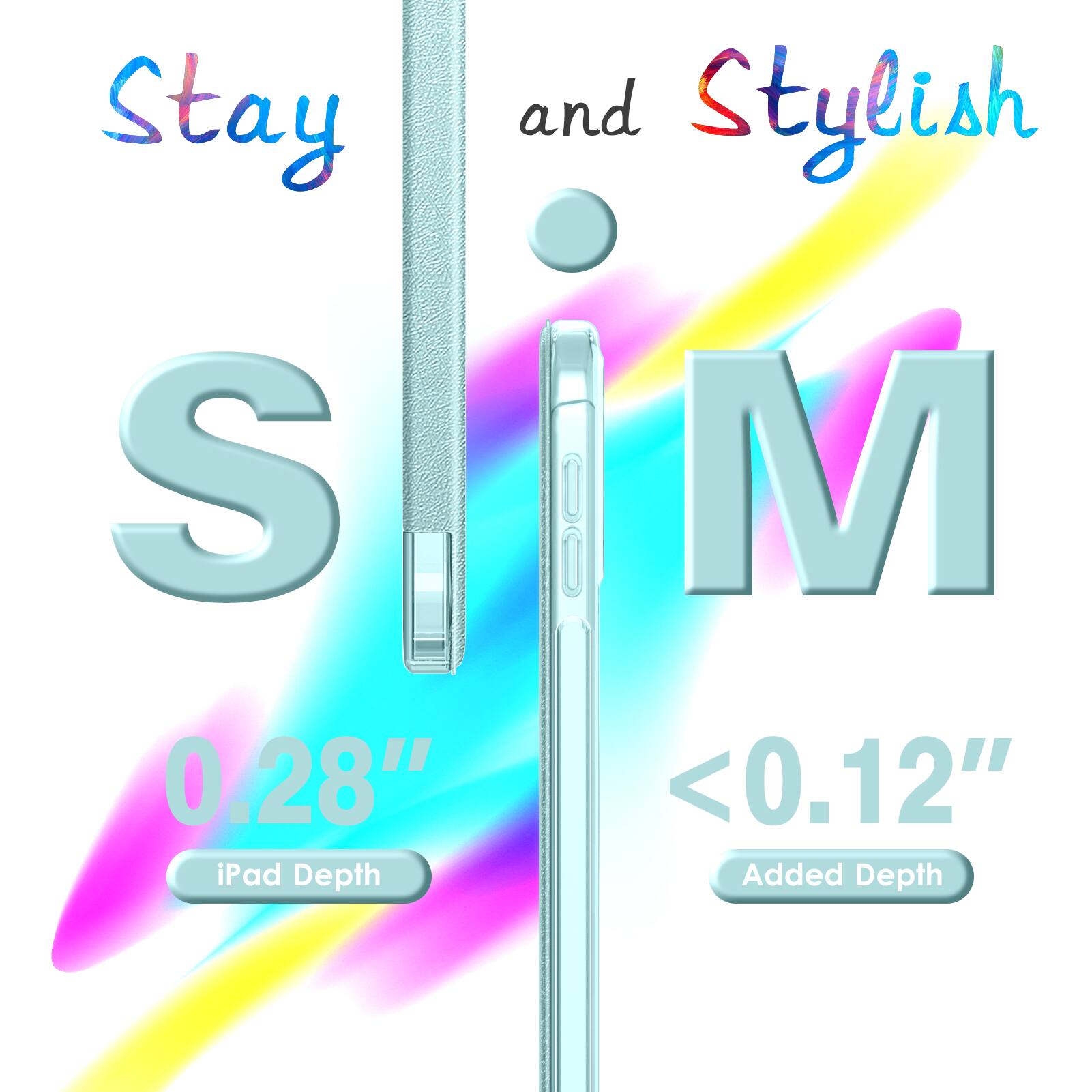 Stay and Stylish  
S M  
0.28" iPad Depth  
<0.12" Added Depth