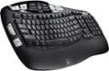 Angle Zoom. Logitech - K350 Ergonomic Full-size Membrane Wireless Keyboard - Black.
