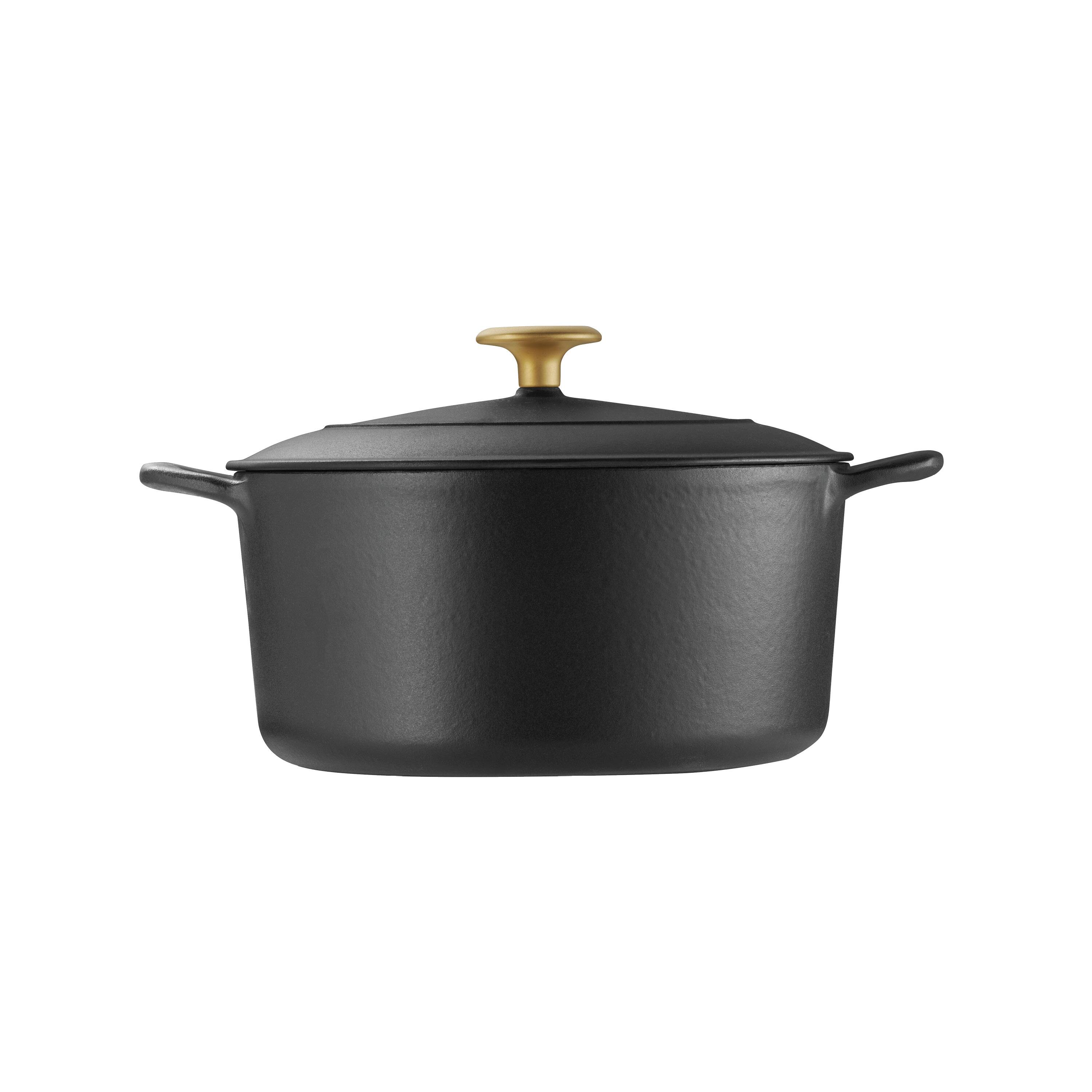 Alt View 11. Tramontina - 5.5Qt Round Covered Dutch Oven - Black.