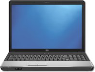 Front Standard. HP - Laptop with Intel® Core™2 Duo Processor - Black/Silver.