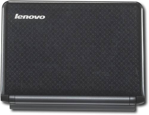 Front Standard. Lenovo - IdeaPad Netbook with Intel® Atom™ Processor - Black.