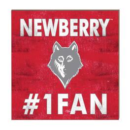 Jardine - Newberry College Wolves 10" x 10" #1 Fan Plaque - Red