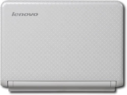 Front Standard. Lenovo - IdeaPad Netbook with Intel® Atom™ Processor - White.