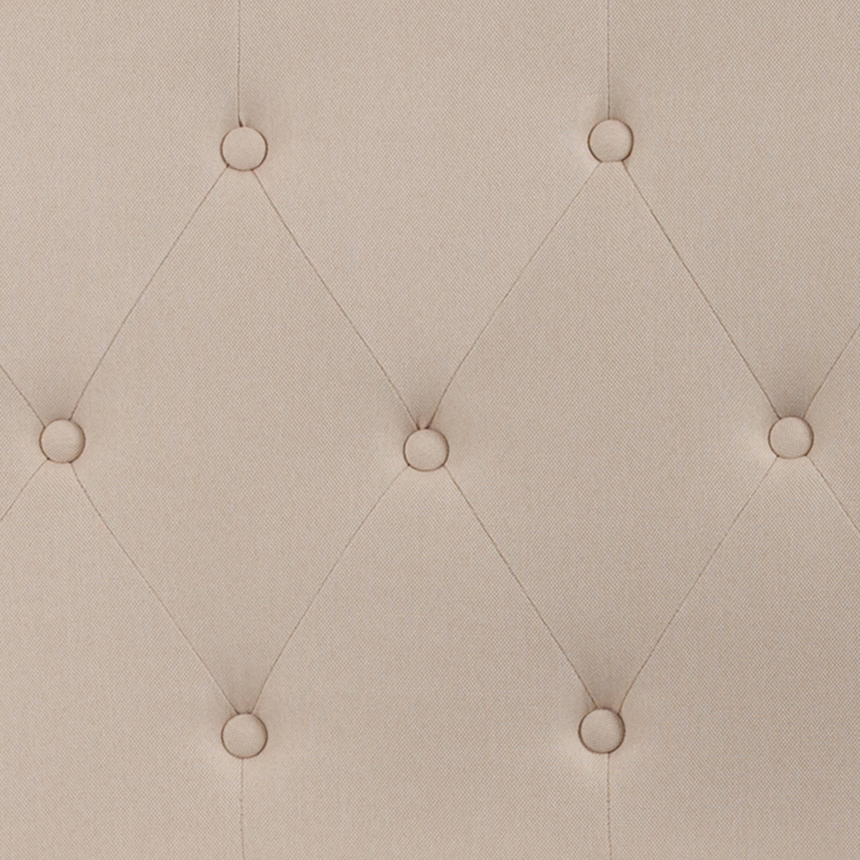 Alt View 8. Emma + Oliver - Arched Button Tufted Upholstered Headboard - Beige.