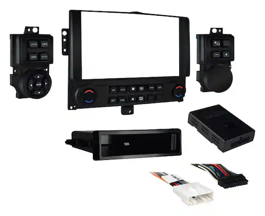 Front. Metra - Dash Kit for Select 2008-2015 Nissan Pathfinder DIN DDIN - Black.